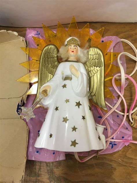 Recommended Sale 1 Color Fabric Christmas Tree Topper - Lighted by The Holiday Aisle From 43. . Vintage angel tree topper